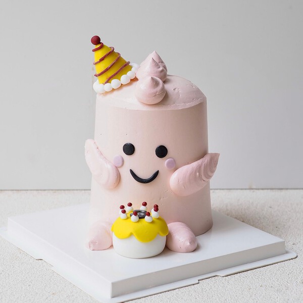 Pink Baby Dino Cake | Dinosaur Theme Cake